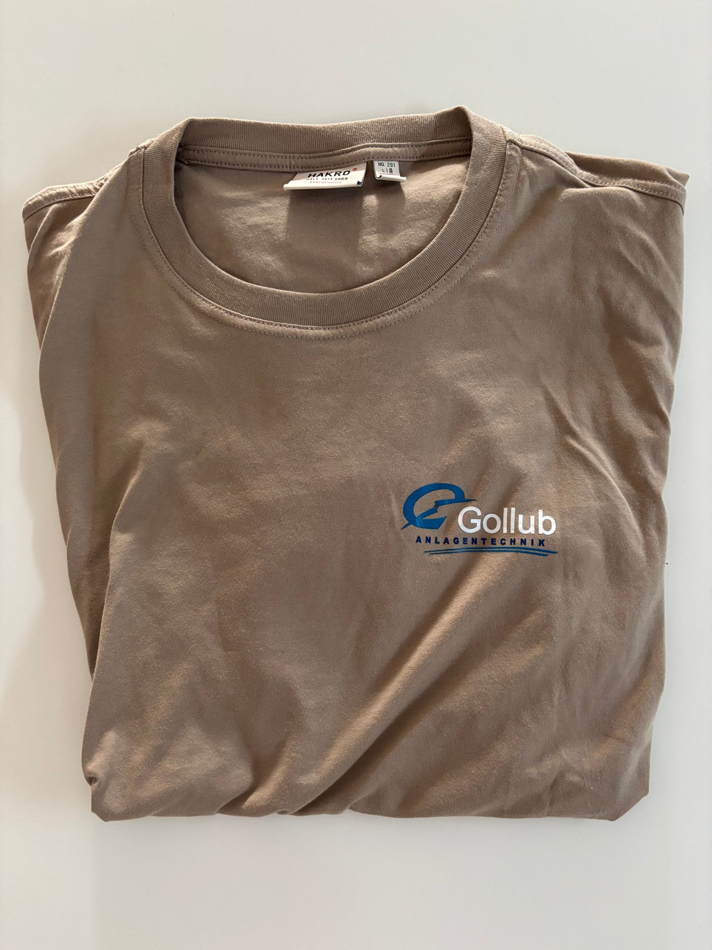 T-Shirt khaki mit Gollub Logo