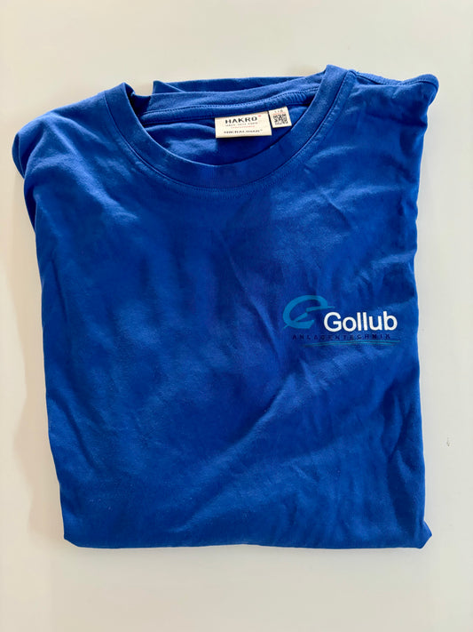 T-Shirt ultramarinblau mit Gollub Logo