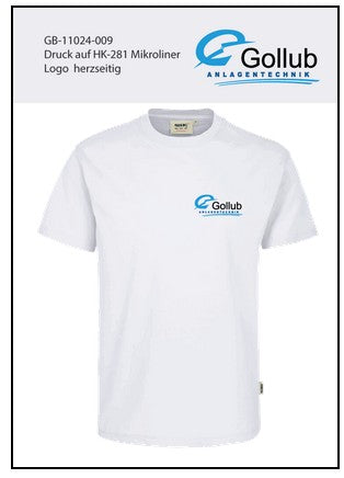 T-Shirt weiß mit Gollub Logo